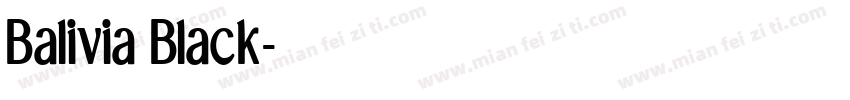 Balivia Black字体转换